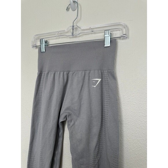 Gymshark Vital Seamless 2.0 Leggings Light Marl Gray Athleisure Stretch Sz Small - Picture 2 of 8